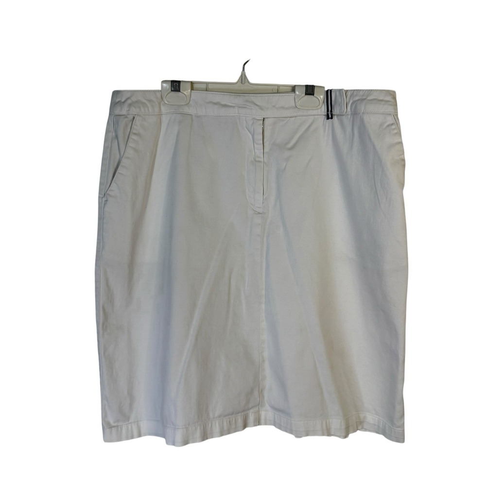 IZOD Golf Women's Size 14 Tennis Golf Skirt White Stretch